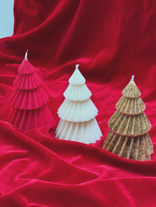 Christmas Tree Candle Trio